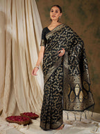 Sangria Woven Design Zari Kanjeevaram Saree | Grocsy