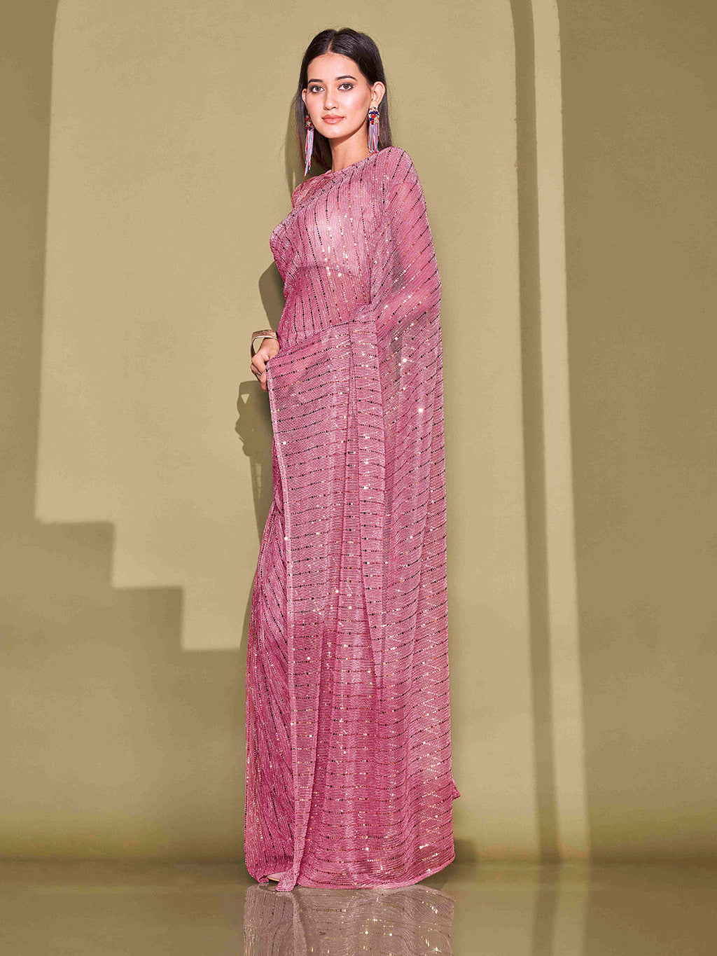 Tikhi Imli Embellished Sequinned Saree | Grocsy