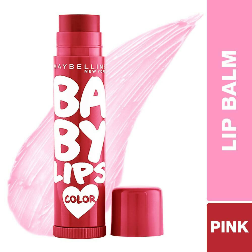 Maybelline New York Baby Lips Pink Lolita & Cherry Kiss Lip Balms Combo | Grocsy