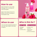 PLIX The Plant Fix Hibiscus Frizz Control Hair Serum + Bond Repair Advanced Shampoo | Grocsy