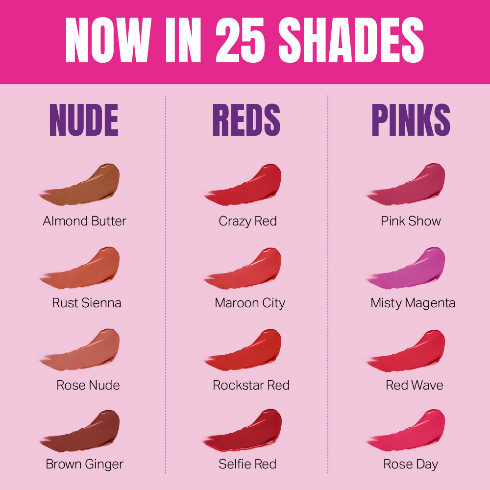 Elle 18 Color Pop Matte Lip Color - R34 Selfie Red | Grocsy