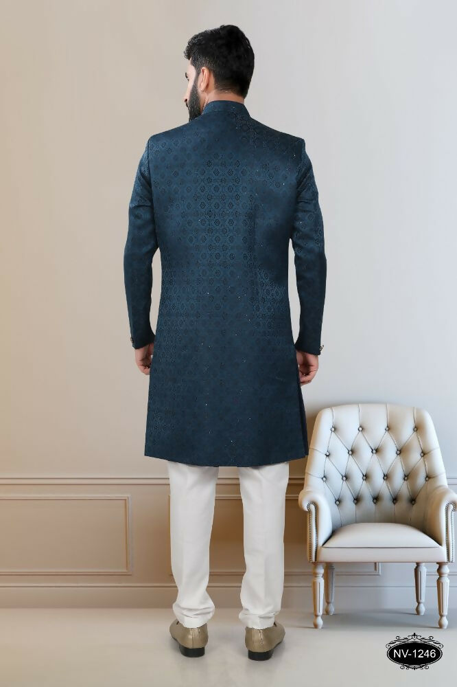 Joban Fashion Men's Blue TR Kurta with Pyjama | Grocsy