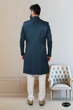 Joban Fashion Men's Blue TR Kurta with Pyjama | Grocsy