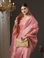 Saree Mall Ethnic Motifs Woven Design Zari Banarasi Traditional Sarees | Grocsy
