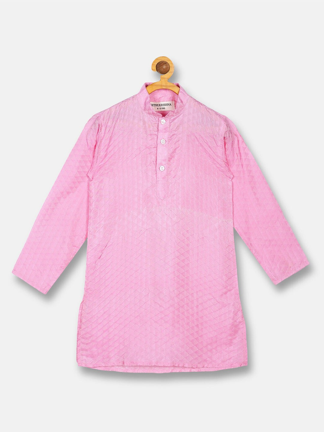 Sethukrishna Boys Pink Kurta with Pyjamas set | Grocsy