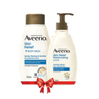 Aveeno Skin Relief Body Wash & Lotion Combo| Cleanser & Moisturizer for Dry, Itchy & Sensitive Skin | Grocsy