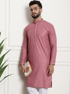 Sojanya Geometric Embroidered Thread Work Pure Cotton Straight Kurta | Grocsy