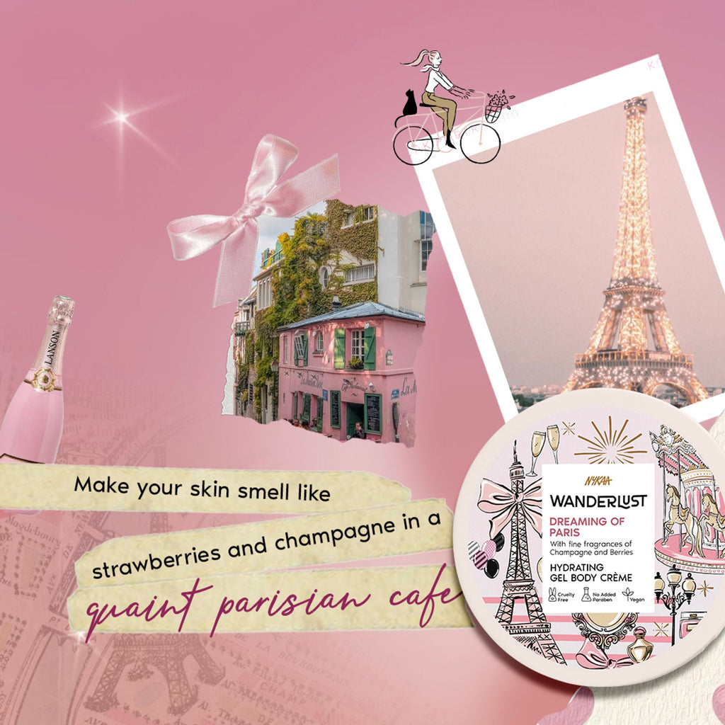 Wanderlust Dreaming Of Paris Hydrating Gel Body Creme With Champagne And Strawberry | Grocsy