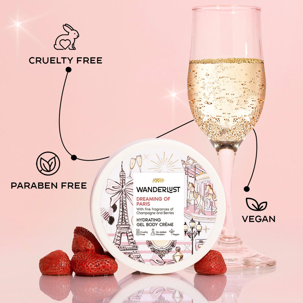 Wanderlust Dreaming Of Paris Hydrating Gel Body Creme With Champagne And Strawberry | Grocsy