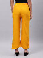 Souchii Yellow Liva Ethnic Palazzos | Grocsy