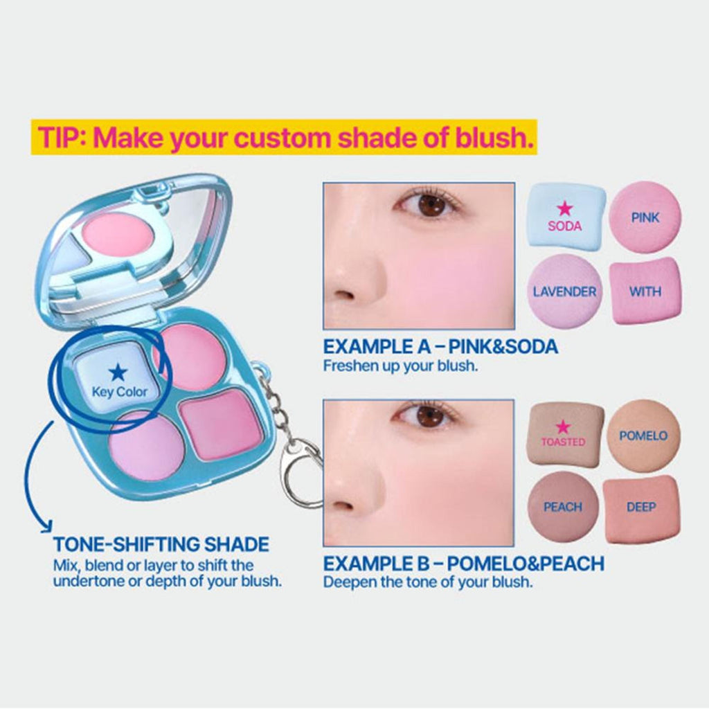 fwee Pocket Cheek Palette - CP03 PomeloNPeach | Grocsy