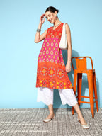 Sangria Women Ethnic Motifs Printed Kurta | Grocsy