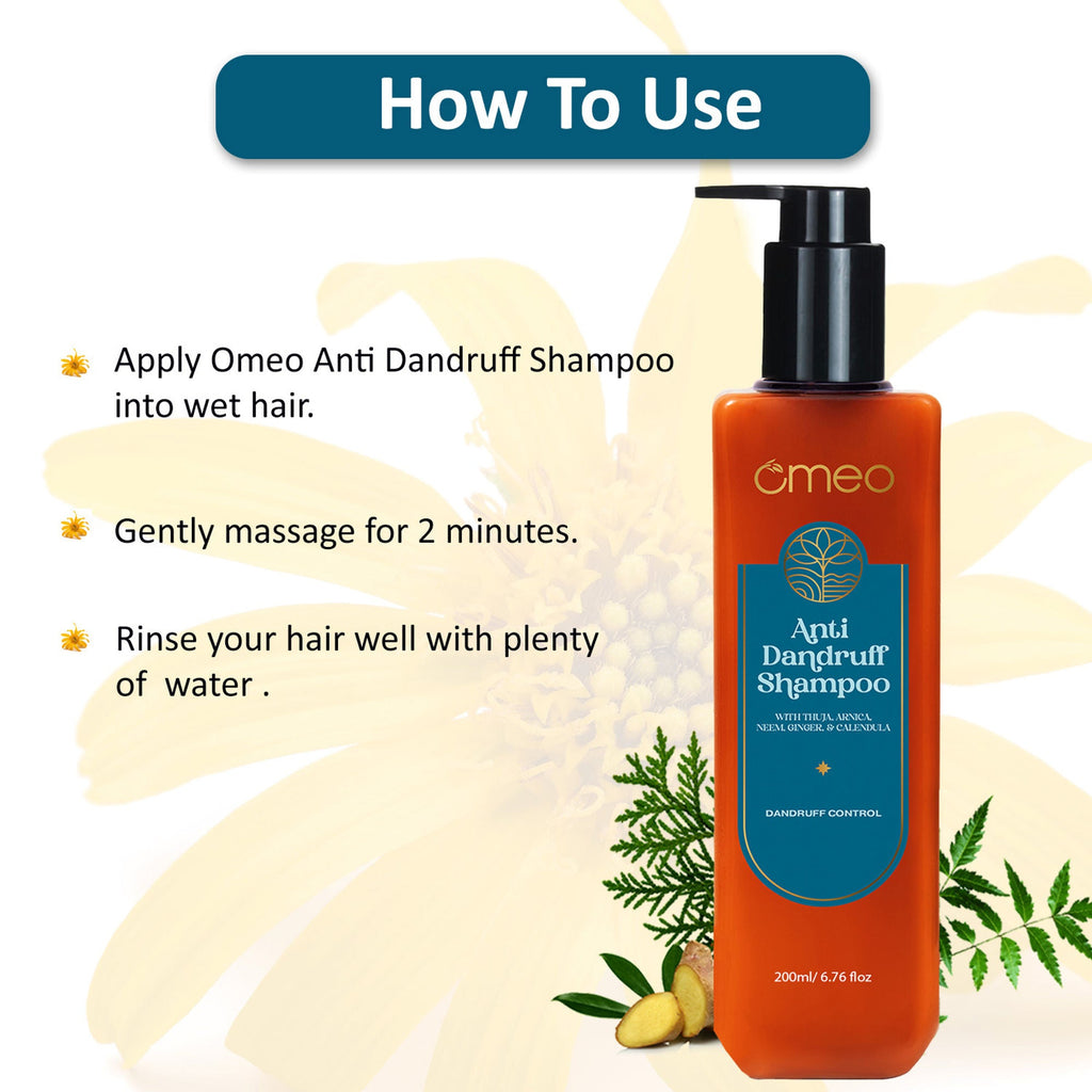 Omeo Anti Dandruff Shampoo With Green Natural Anti Dandruff Agent | Grocsy