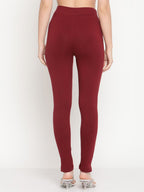 TAG 7 Women Pack of 2 Pink & Maroon Solid Kurti Pants | Grocsy