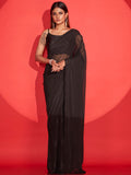 Tikhi Imli Striped Semi Sheer Ready to Wear Saree | Grocsy