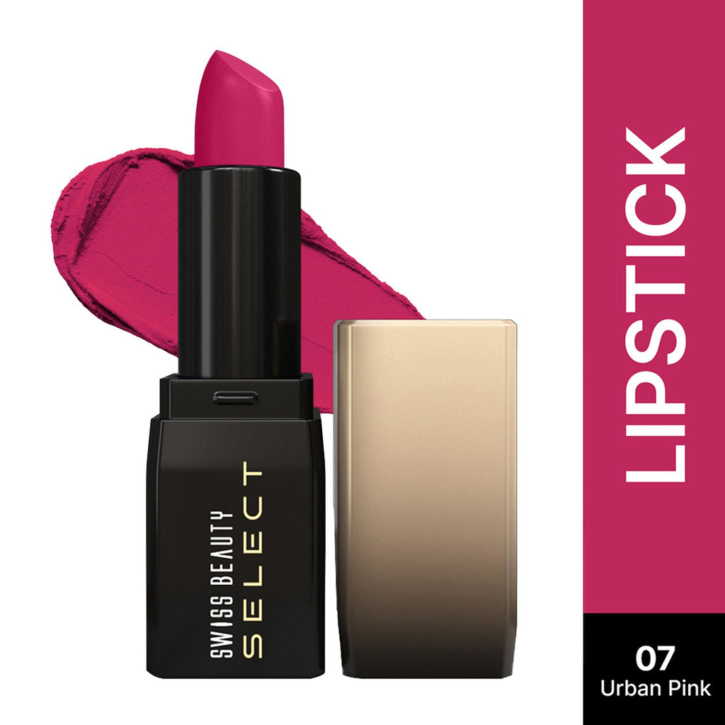 Swiss Beauty Select Dare To Matte Lipstick - 7 Urban Pink | Grocsy
