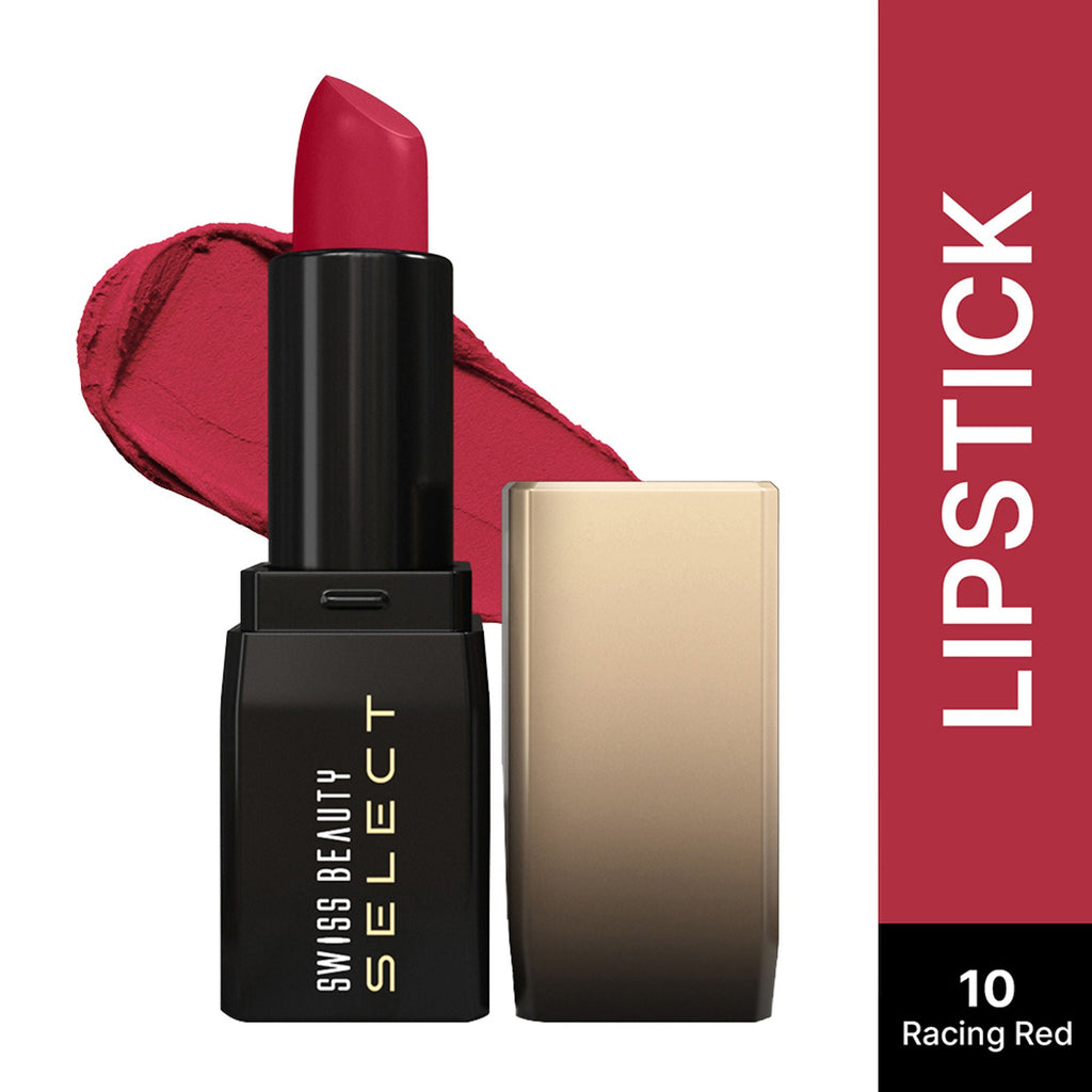 Swiss Beauty Select Dare To Matte Lipstick - 10 Racing Red | Grocsy