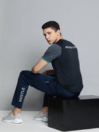 Alcis Men Colourblocked Dry Tech Slim Fit T-shirt | Grocsy