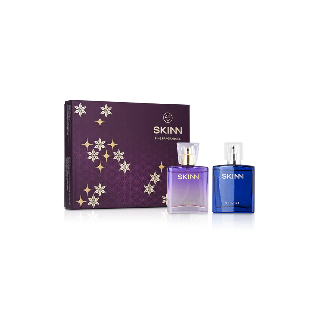 Skinn By Titan Verge and Sheer Perfume Giftset 25ml each - Gift for Her | Grocsy