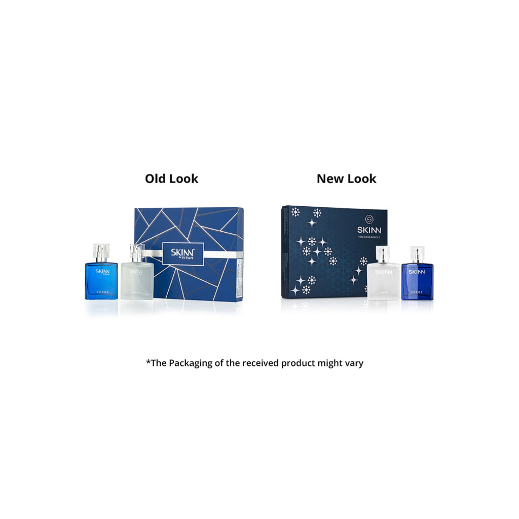 Skinn By Titan Raw and Verge Perfume Giftset 25ml each - Gift for Him | Grocsy