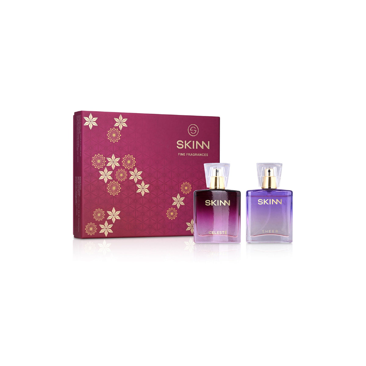 Skinn By Titan Celeste & Sheer EDP Miniature Gift Set - Rakhi Gift for Sister | Grocsy