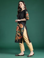 Indo Era Women Floral Printed Pure Cotton Kurta with Trousers & With Dupatta | Grocsy