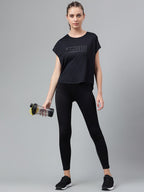 MKH Typography Printed Extended Sleeves Dri-FIT Relaxed Fit T-shirt | Grocsy
