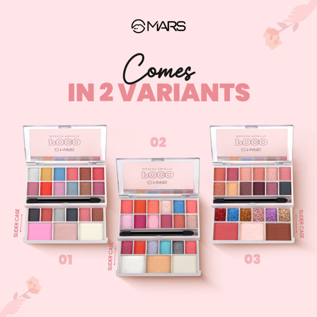 MARS Cosmetics Poco Face Makeup And Eyeshadow Palette - 01 | Grocsy
