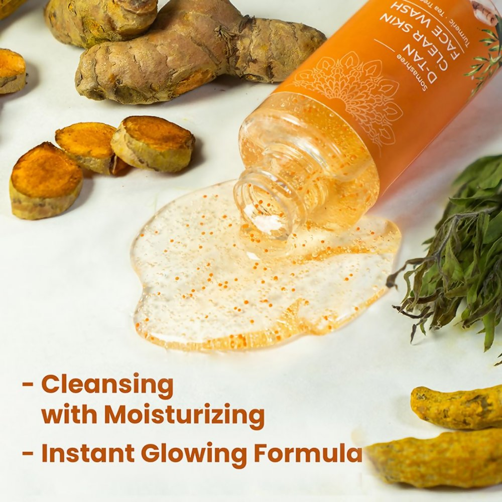 Pureus Herbals Somashree D-Tan Clear Skin Face Wash | Grocsy