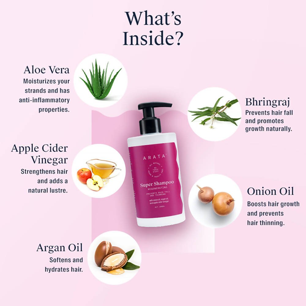 Arata Super Shampoo Regenerating | Grocsy