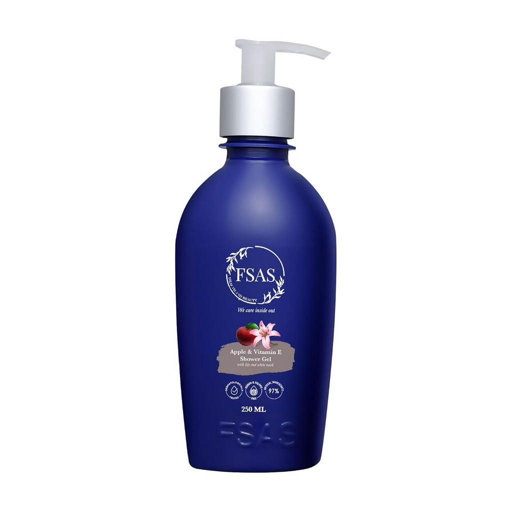 FSAS Health and Beauty 97% Plant-Derived Apple and Vitamin E Shower Gel | Grocsy