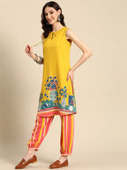 Sangria Women Ethnic Motifs Printed Kurta with Salwar | Grocsy