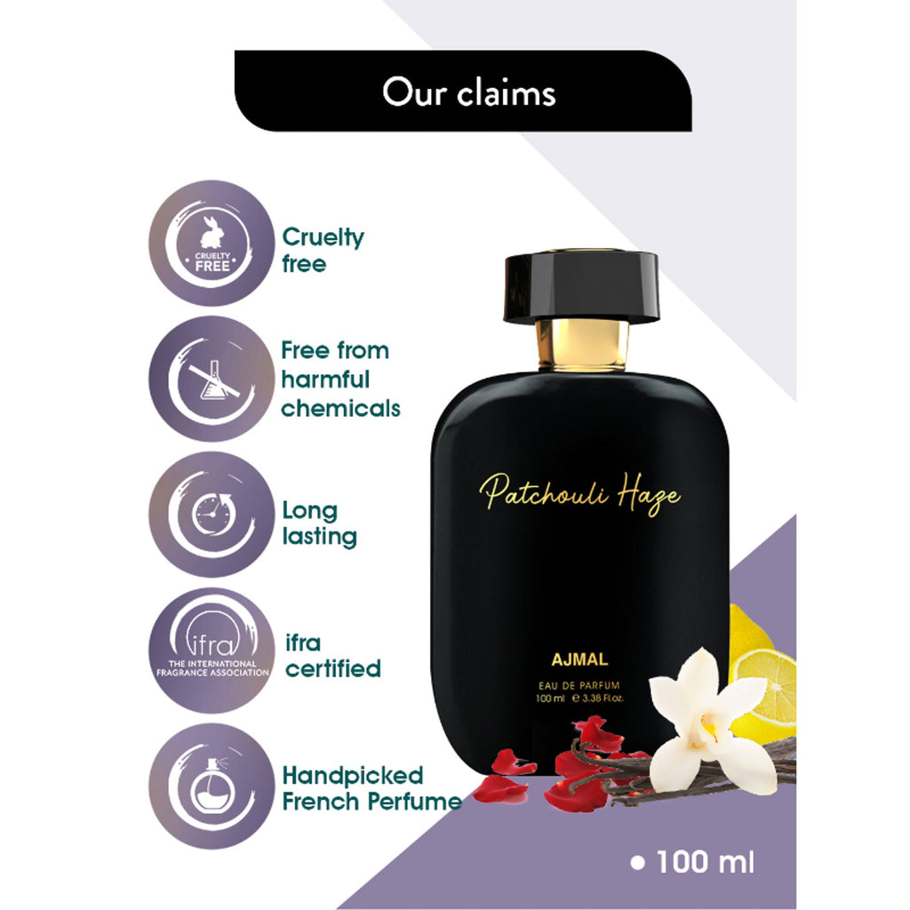 Ajmal India Artisan Patchouli Haze Exquisite Handpicked Luxury Perfume | Grocsy