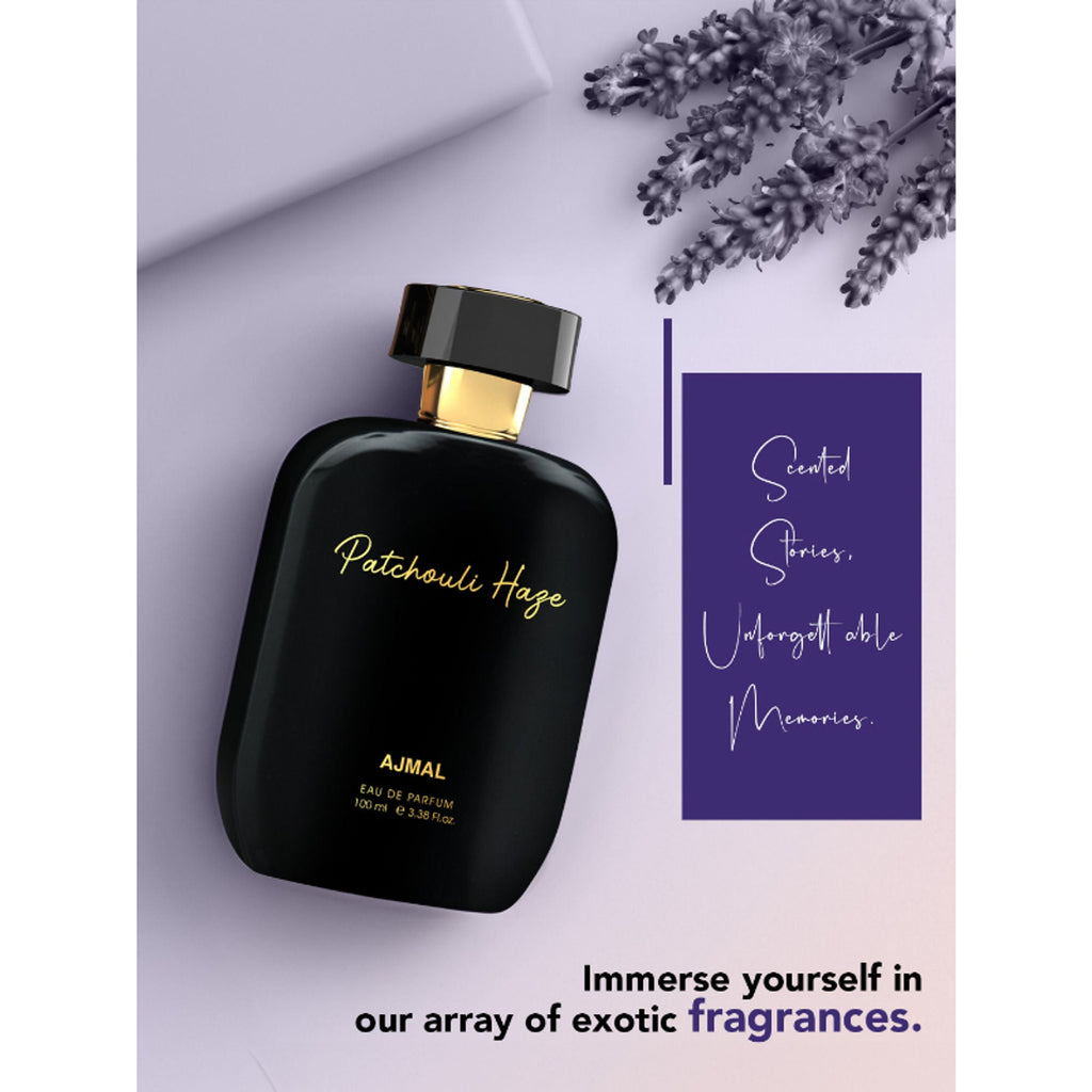 Ajmal India Artisan Patchouli Haze Exquisite Handpicked Luxury Perfume | Grocsy