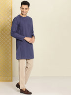 House of Pataudi Rozana Pure Cotton Angrakha Kurta | Grocsy