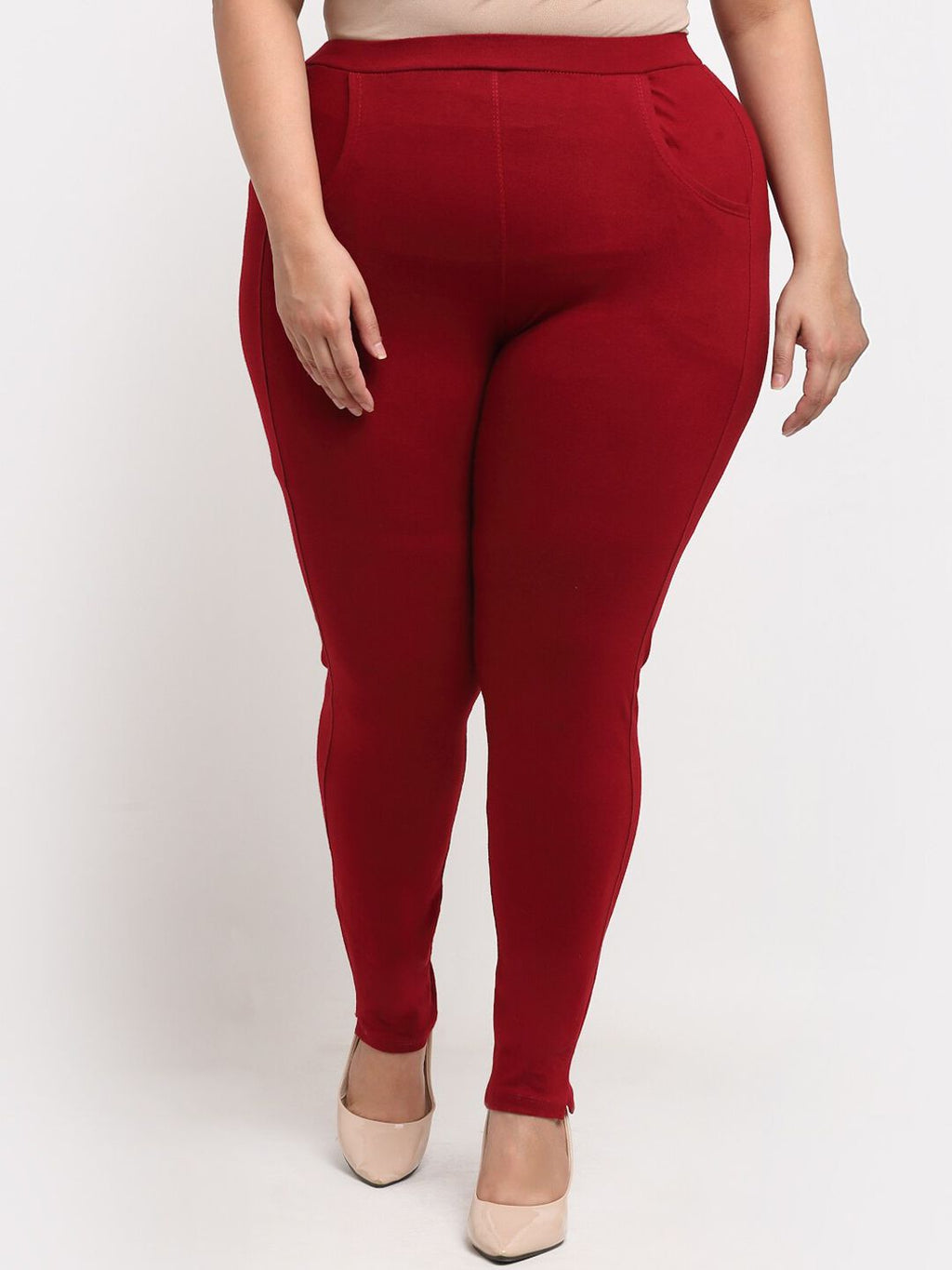 TAG 7 Women Plus Size Ankle Length Cotton Leggings | Grocsy