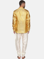 Sethukrishna Gold-Toned Mens Kurta with Pyjamas | Grocsy