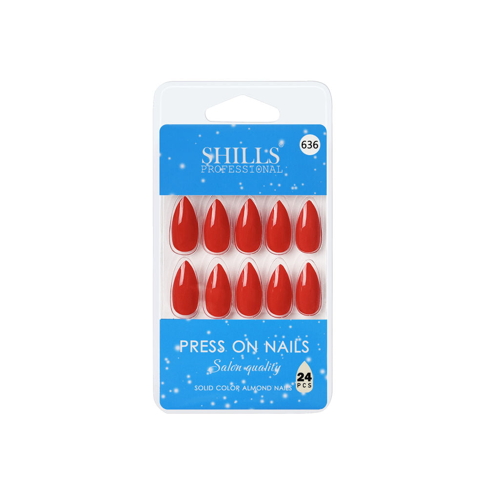 Shills Professional Reusable Press On Nails Almond - SPN636 | Grocsy