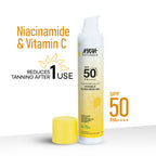 Nykaa Naturals SUNKISSED GLOW Invisible Sunscreen Gel SPF 50 PA++++ with Niacinamide and Vitamin C | Grocsy