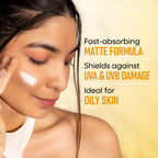 Nykaa SKINRX Ultra Matte Dry Touch Sunscreen SPF 50 PA+++ , Lightweight Matte Finish, No White Cast | Grocsy