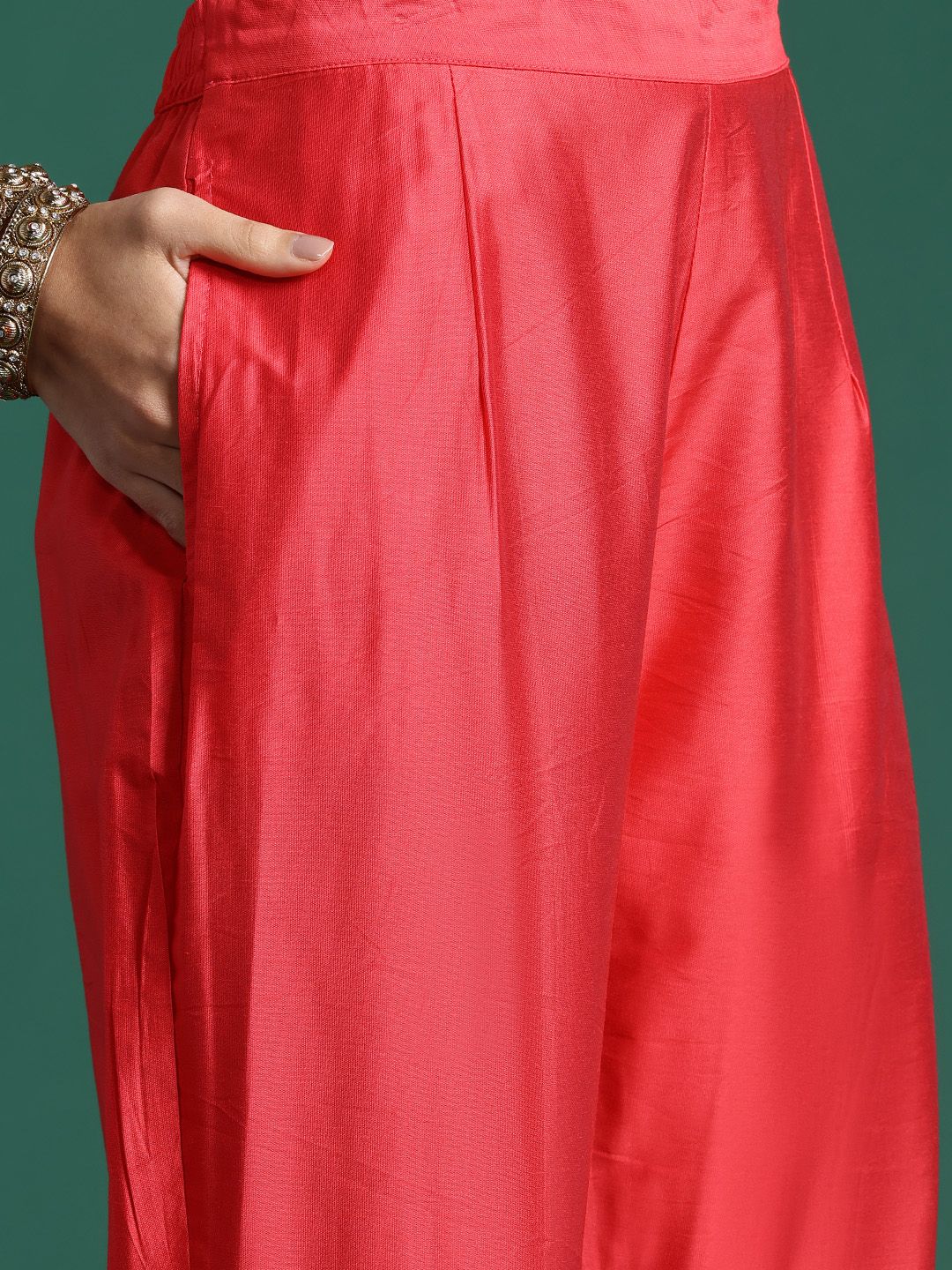 Indo Era Ethnic Motifs Printed Zari Kurta with Trousers & With Dupatta | Grocsy