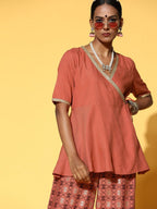 All About You Ethnic Motifs Viscose Rayon Kurta Set | Grocsy