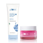 Plum Niacinamide & Hyaluronic Acid Face Wash & Moisturizer Combo For Bright, Hydrated & Plumped Skin | Grocsy