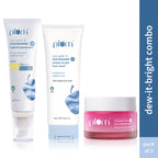 Plum Niacinamide & Hyaluronic Acid CSM Combo with SPF 50 PA+++ Trio for Hydrated Skin | Grocsy