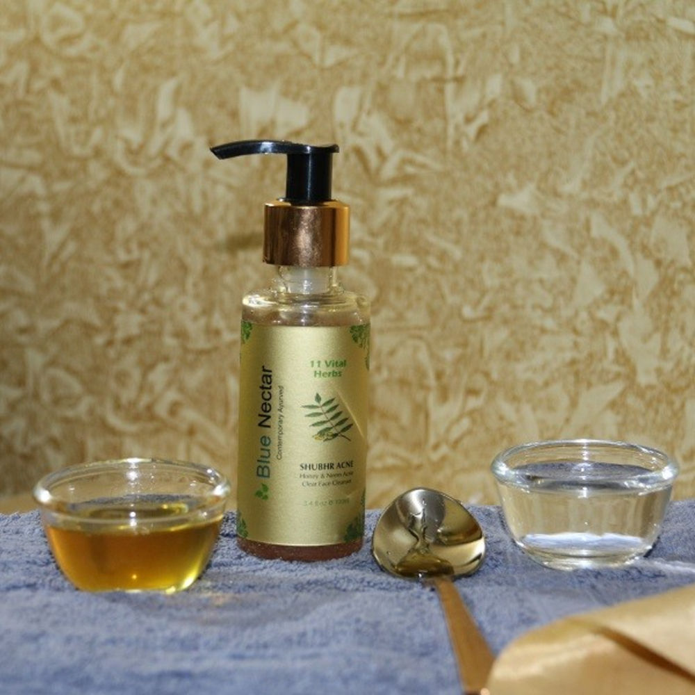 Blue Nectar Shubhr Acne Face Cleanser with Honey & Neem | Grocsy