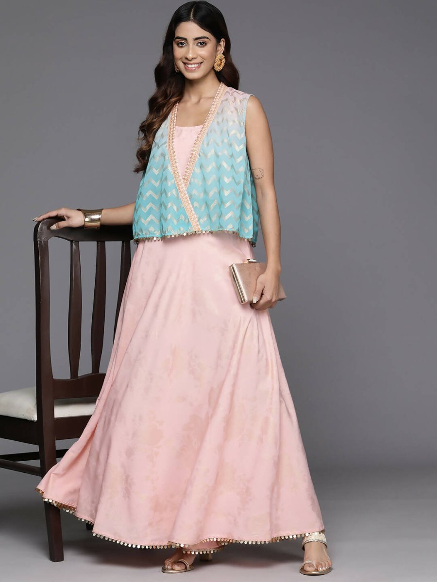 Ahalyaa Women's Traditional Wear Co-ods - Pink | Grocsy