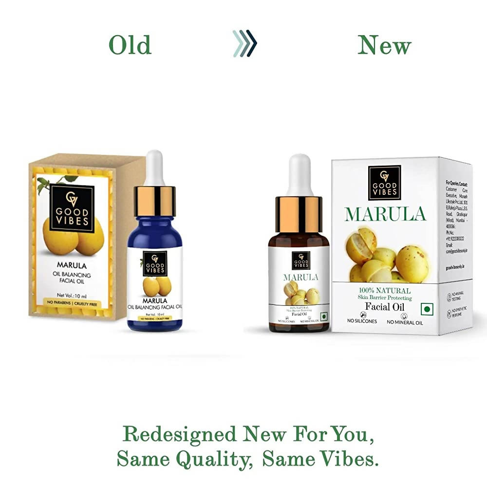 Good Vibes Oil Balancing Facial Oil - Marula | Grocsy