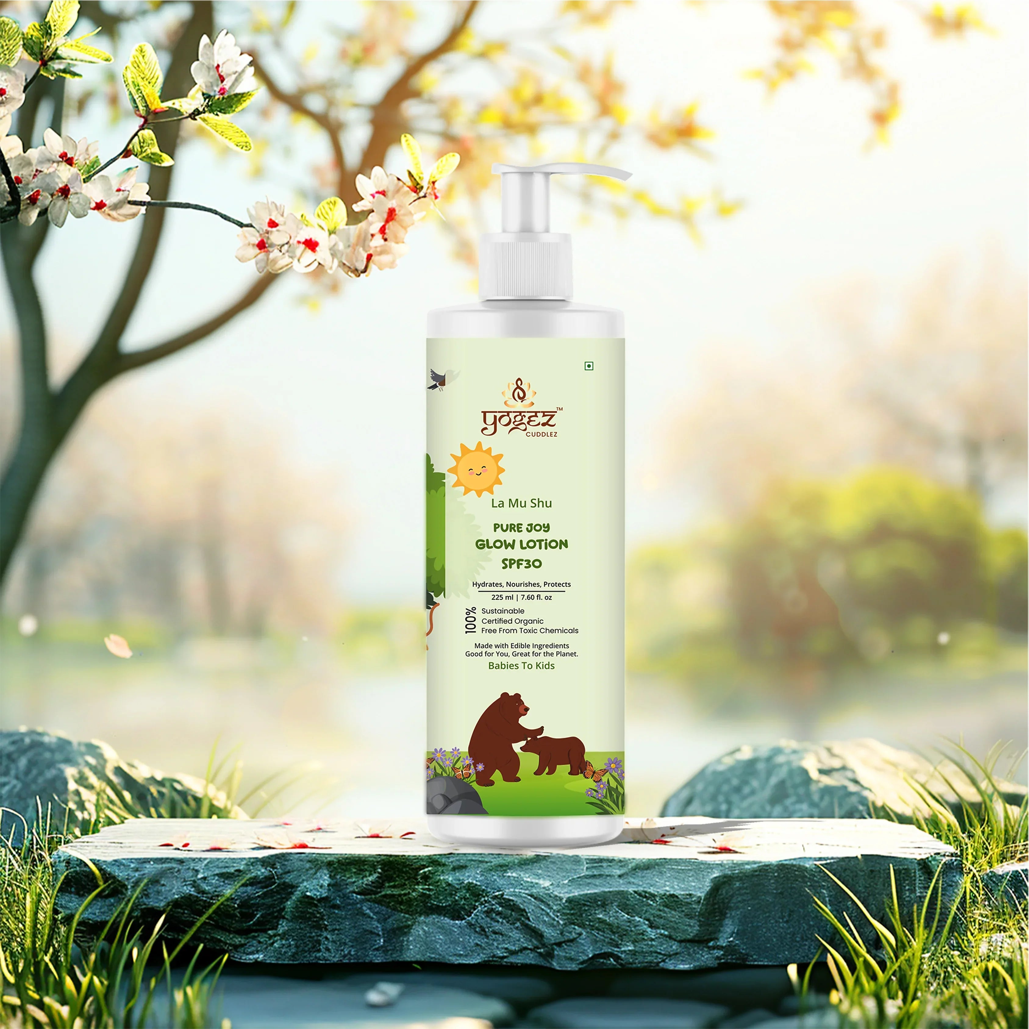 Yogez La Mu Shu Pure Joy Glow Lotion SPF30 | Grocsy