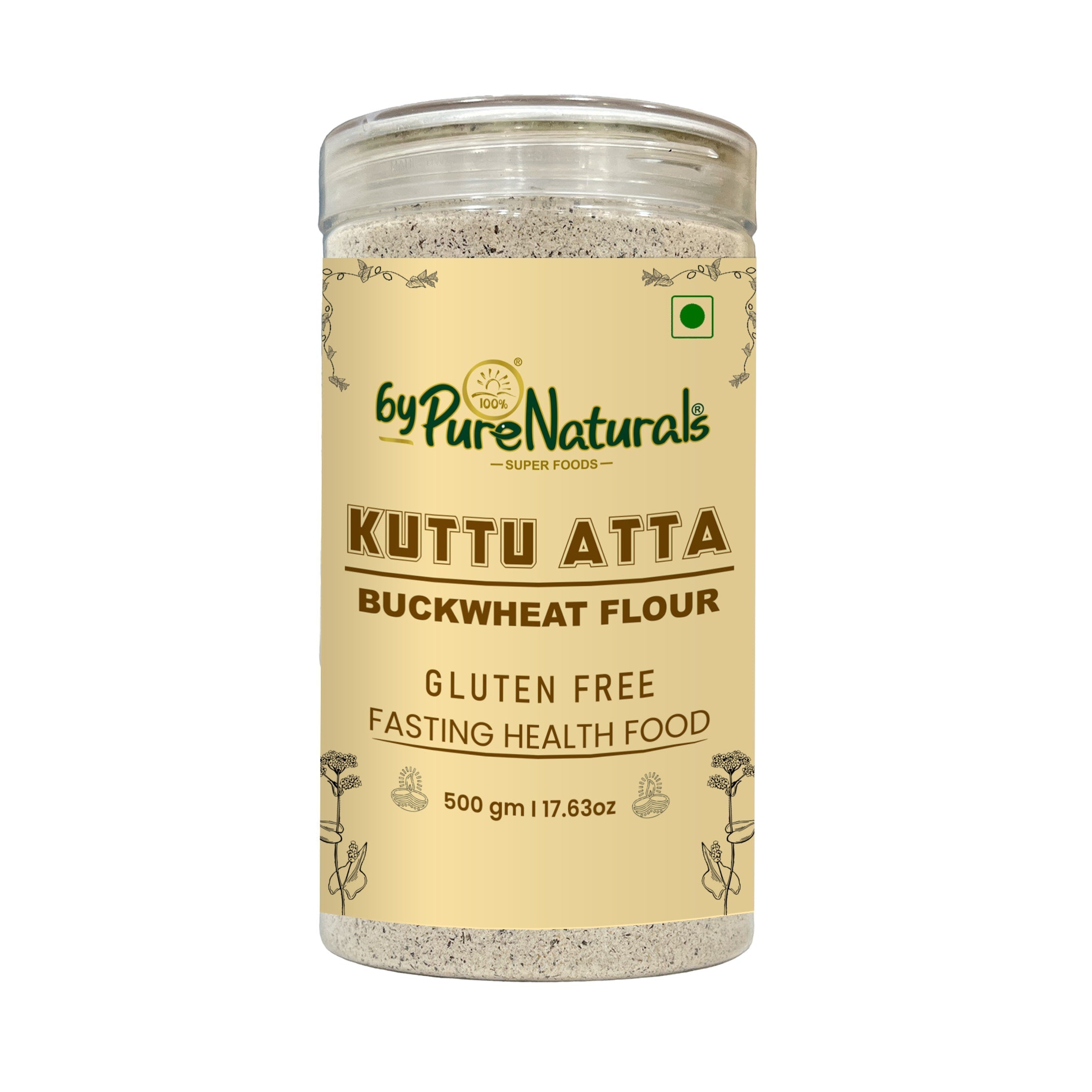 byPureNaturals Kuttu Vrat Atta (Buckwheat Flour) | Grocsy