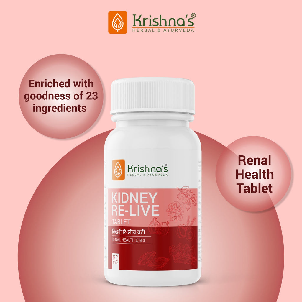 Krishna'S Herbal & Ayurveda Kidney Re-Live Tablets | Grocsy